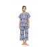 S1551 - Type - PYJAMA BUTTONED BLUE TROPICAL- (S1551)