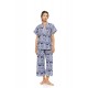 S1551 - Type - PYJAMA BUTTONED BLUE TROPICAL- (S1551)