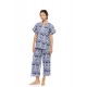 S1551 - Type - PYJAMA BUTTONED BLUE TROPICAL- (S1551)