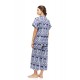S1551 - Type - PYJAMA BUTTONED BLUE TROPICAL- (S1551)