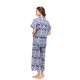 S1551 - Type - PYJAMA BUTTONED BLUE TROPICAL- (S1551)