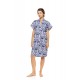 S1552 - Type - NIGHTGOWN BUTTONED BLUE TROPICAL- (S1552) S1552 - Type - NIGHTGOWN BUTTONED BLUE TROPICAL- (S1552)