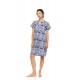 S1552 - Type - NIGHTGOWN BUTTONED BLUE TROPICAL- (S1552) S1552 - Type - NIGHTGOWN BUTTONED BLUE TROPICAL- (S1552)