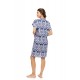 S1552 - Type - NIGHTGOWN BUTTONED BLUE TROPICAL- (S1552) S1552 - Type - NIGHTGOWN BUTTONED BLUE TROPICAL- (S1552)
