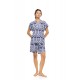 S1553 - Type - PYJAMA SHORTS BLUE TROPICAL- (S1553)