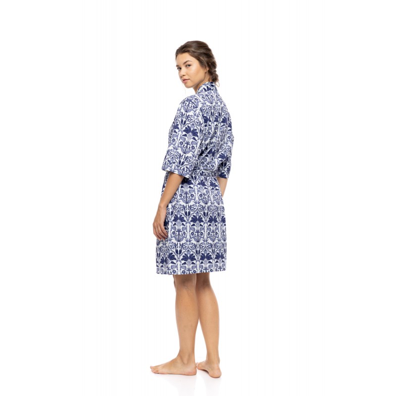 S1557 - Type - ROBE BLUE TROPICAL- (S1557) S1557 - Type - ROBE BLUE TROPICAL- (S1557)