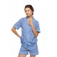 S1559 - Type - PYJAMA BUTTONED SHORT PANTS DALMATIAN DENIM- (S1559) S1559 - Type - PYJAMA BUTTONED SHORT PANTS DALMATIAN DENIM- (S1559)