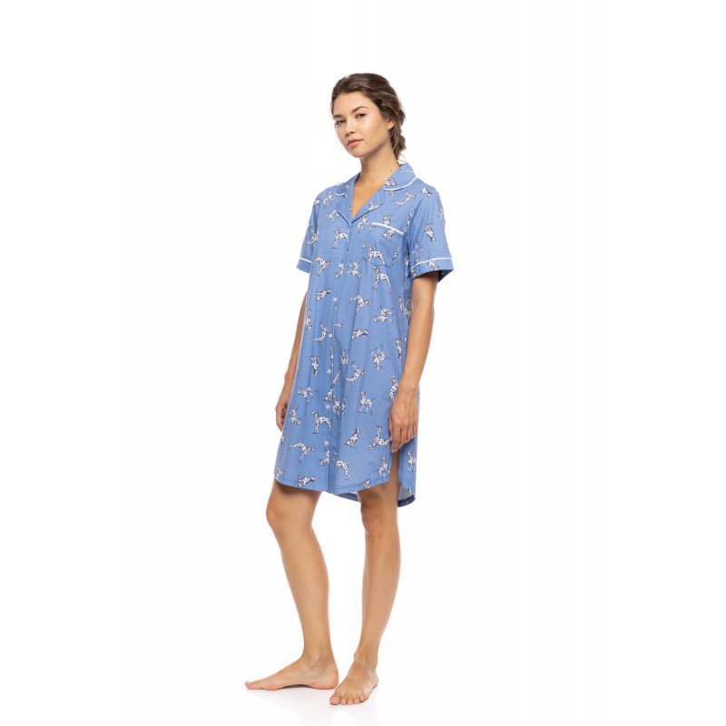 S1560 - Type - NIGHTGOWN BUTTONED DALMATIAN DENIM- (S1560) S1560 - Type - NIGHTGOWN BUTTONED DALMATIAN DENIM- (S1560)