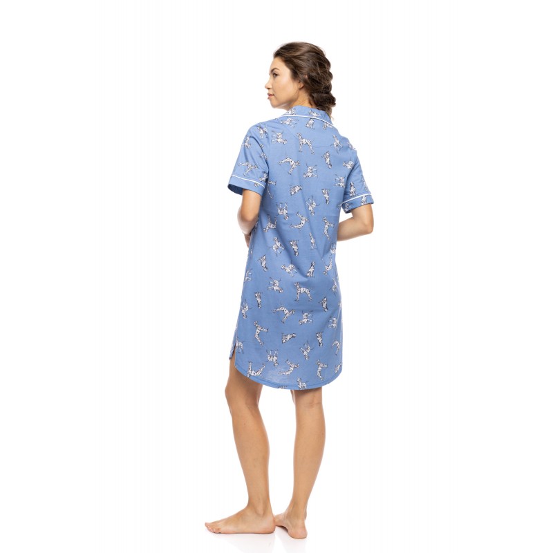 S1560 - Type - NIGHTGOWN BUTTONED DALMATIAN DENIM- (S1560) S1560 - Type - NIGHTGOWN BUTTONED DALMATIAN DENIM- (S1560)