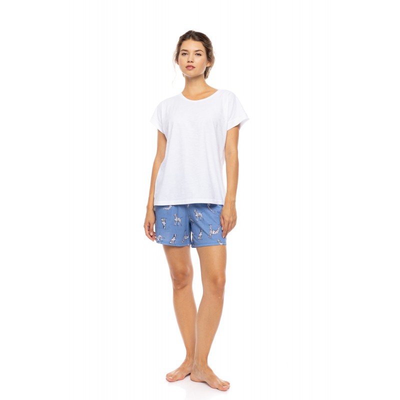 S1561 - Type - PYJAMA SHORT DALMATIAN DENIM- (S1561)