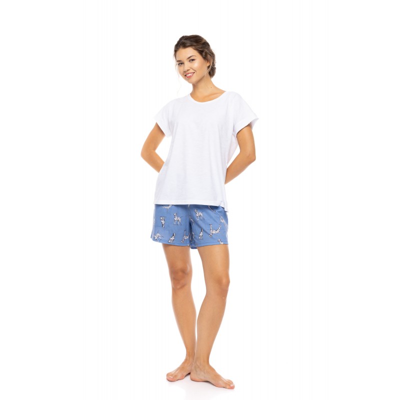S1561 - Type - PYJAMA SHORT DALMATIAN DENIM- (S1561)