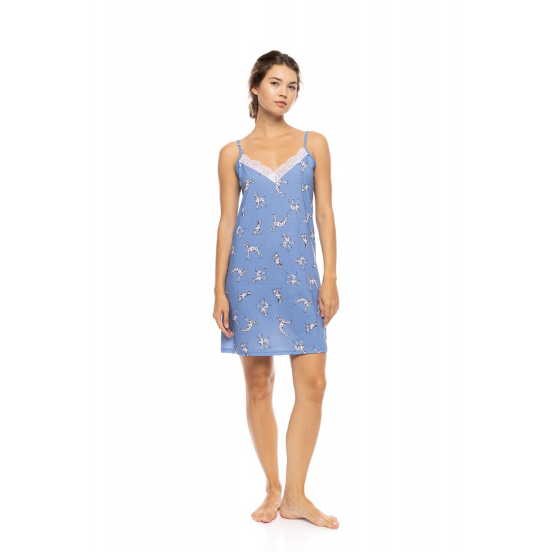 S1563 - Type - NIGHTGOWN DALMATIAN DENIM- (S1563) S1563 - Type - NIGHTGOWN DALMATIAN DENIM- (S1563)