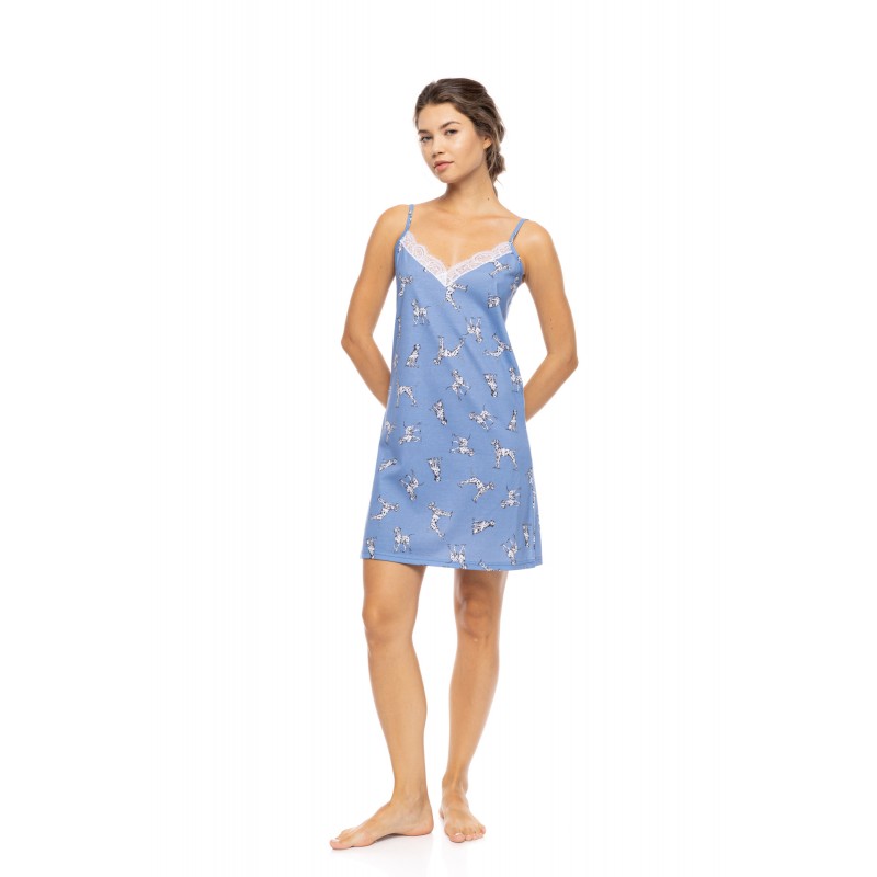 S1563 - Type - NIGHTGOWN DALMATIAN DENIM- (S1563) S1563 - Type - NIGHTGOWN DALMATIAN DENIM- (S1563)