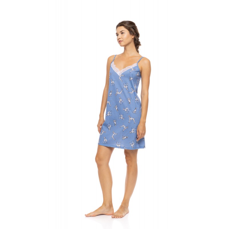 S1563 - Type - NIGHTGOWN DALMATIAN DENIM- (S1563) S1563 - Type - NIGHTGOWN DALMATIAN DENIM- (S1563)