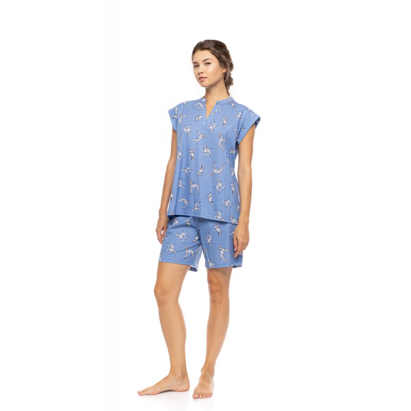 S1564 - Type - PYJAMA SHORT DALMATIAN DENIM- (S1564) S1564 - Type - PYJAMA SHORT DALMATIAN DENIM- (S1564)