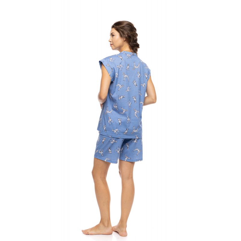 S1564 - Type - PYJAMA SHORT DALMATIAN DENIM- (S1564) S1564 - Type - PYJAMA SHORT DALMATIAN DENIM- (S1564)