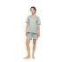 S1567 - Type - PYJAMA BUTTONED SHORT PANTS JADE LEO- (S1567)