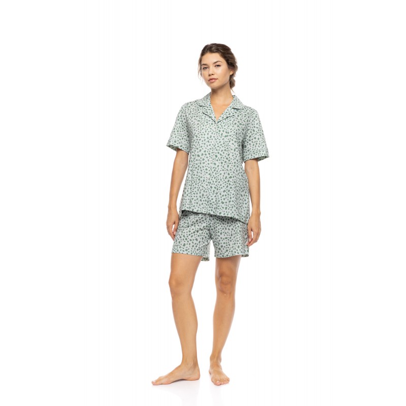 S1567 - Type - PYJAMA BUTTONED SHORT PANTS JADE LEO- (S1567) S1567 - Type - PYJAMA BUTTONED SHORT PANTS JADE LEO- (S1567)