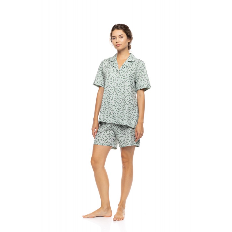 S1567 - Type - PYJAMA BUTTONED SHORT PANTS JADE LEO- (S1567) S1567 - Type - PYJAMA BUTTONED SHORT PANTS JADE LEO- (S1567)