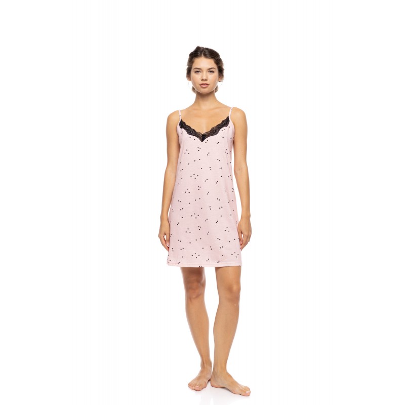 S1580 - Type - NIGHTGOWN LITTLE HEART PINK- (S1580)