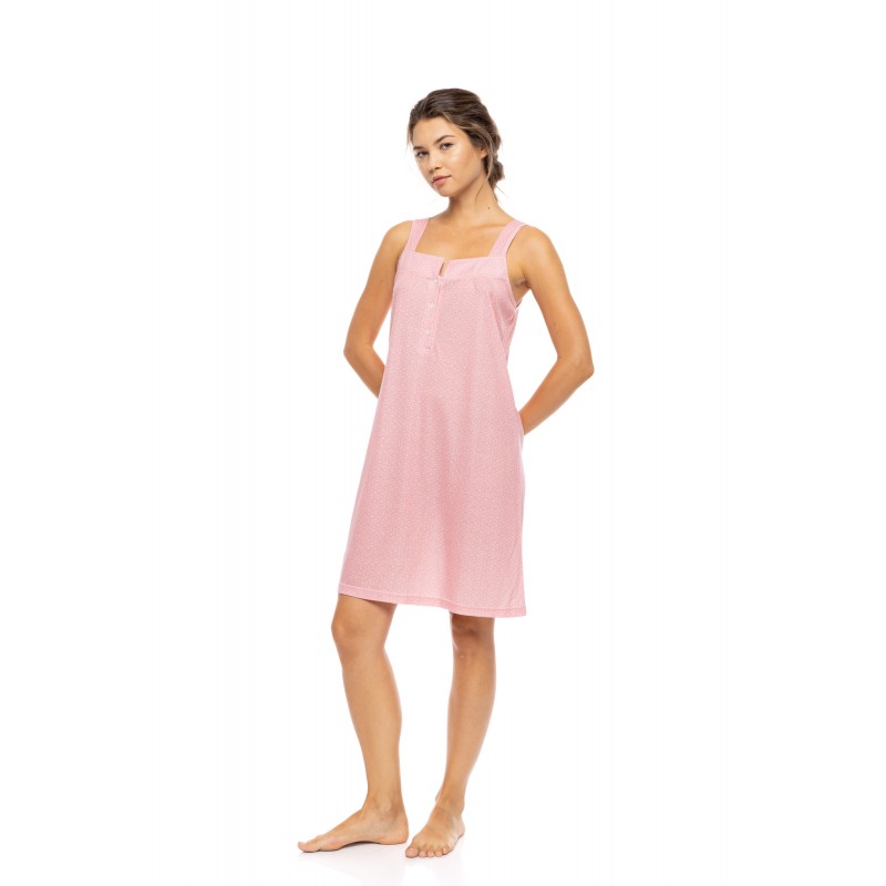 S1586 - Raspberry - NIGHTGOWN SUMMER GEO- (S1586) S1586 - Raspberry - NIGHTGOWN SUMMER GEO- (S1586)