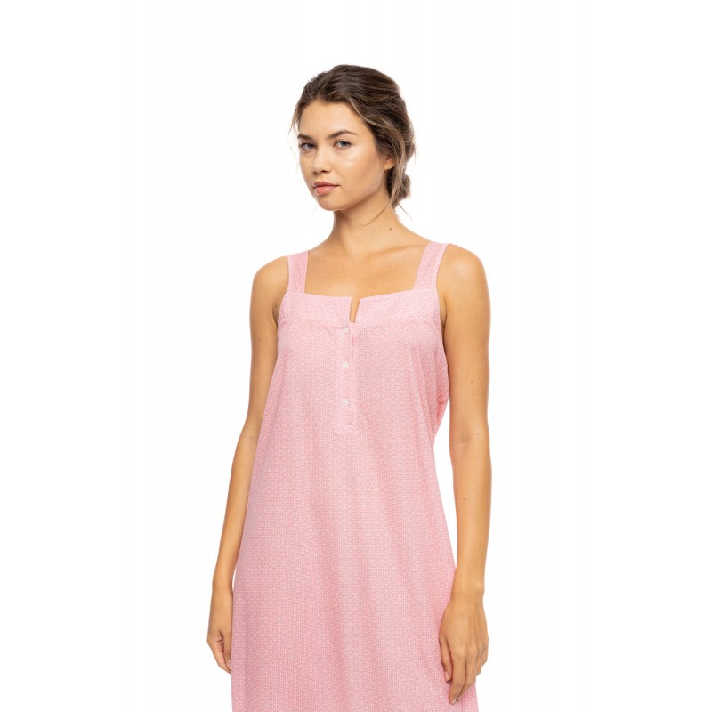 S1586 - Raspberry - NIGHTGOWN SUMMER GEO- (S1586) S1586 - Raspberry - NIGHTGOWN SUMMER GEO- (S1586)