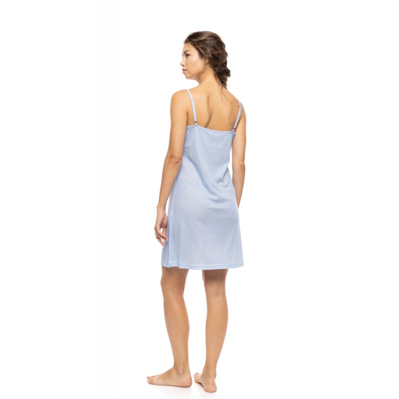 S1588 - Blue Cloud - NIGHTGOWN SUMMER GEO- (S1588) S1588 - Blue Cloud - NIGHTGOWN SUMMER GEO- (S1588)