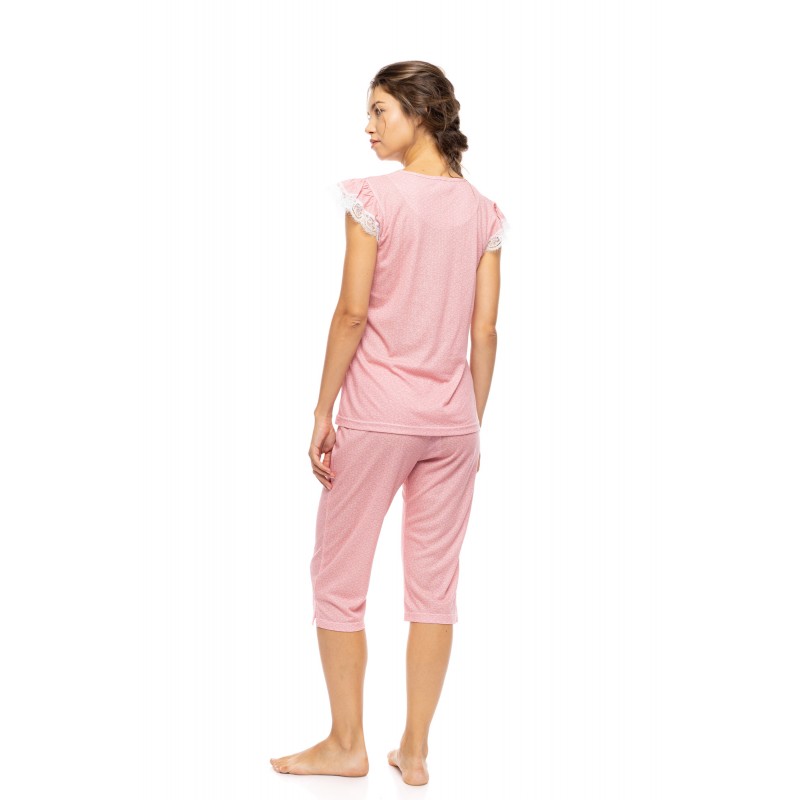S1591 - Blue Cloud - PYJAMAS CAPRI SUMMER GEO- (S1591) S1591 - Blue Cloud - PYJAMAS CAPRI SUMMER GEO- (S1591)