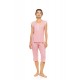 S1591 - Raspberry - PYJAMAS CAPRI SUMMER GEO- (S1591) S1591 - Raspberry - PYJAMAS CAPRI SUMMER GEO- (S1591)