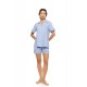 S1594 - Type - PYJAMA BUTTONED SHORT PANTS MARINIERE- (S1594) S1594 - Type - PYJAMA BUTTONED SHORT PANTS MARINIERE- (S1594)