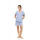 S1597 - Type - PYJAMA SHORT MARINIERE- (S1597)