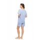 S1597 - Type - PYJAMA SHORT MARINIERE- (S1597)