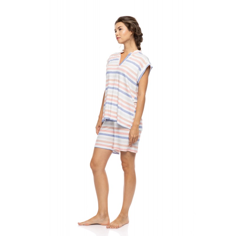 S1602 - Type - PYJAMAS SHORTS SUNSET STRIPE- (S1602) S1602 - Type - PYJAMAS SHORTS SUNSET STRIPE- (S1602)