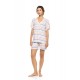 S1604 - Type - PYJAMAS SHORTS SUNSET STRIPE- (S1604)