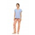 S1609 - Type - PYJAMAS LONG PANTS TROPICAL FLOWER- (S1609)