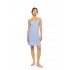 S1612 - Blue Cloud - NIGHTGOWN SOLID TROPICAL FLOWER- (S1612)