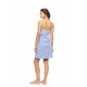 S1612 - Blue Cloud - NIGHTGOWN SOLID TROPICAL FLOWER- (S1612) S1612 - Blue Cloud - NIGHTGOWN SOLID TROPICAL FLOWER- (S1612)