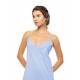 S1612 - Blue Cloud - NIGHTGOWN SOLID TROPICAL FLOWER- (S1612) S1612 - Blue Cloud - NIGHTGOWN SOLID TROPICAL FLOWER- (S1612)