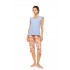 S1613 - Type - PYJAMA CAPRI TROPICAL FLOWER- (S1613)