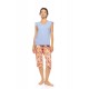 S1613 - Type - PYJAMA CAPRI TROPICAL FLOWER- (S1613) S1613 - Type - PYJAMA CAPRI TROPICAL FLOWER- (S1613)