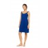 S1618 - Indigo Blue - NIGHTGOWN SOLID SUMMER DAISY- (S1618)