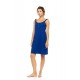 S1618 - Indigo Blue - NIGHTGOWN SOLID SUMMER DAISY- (S1618) S1618 - Indigo Blue - NIGHTGOWN SOLID SUMMER DAISY- (S1618)