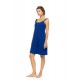 S1618 - Indigo Blue - NIGHTGOWN SOLID SUMMER DAISY- (S1618) S1618 - Indigo Blue - NIGHTGOWN SOLID SUMMER DAISY- (S1618)