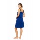 S1618 - Indigo Blue - NIGHTGOWN SOLID SUMMER DAISY- (S1618) S1618 - Indigo Blue - NIGHTGOWN SOLID SUMMER DAISY- (S1618)