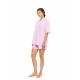 S1625 - Blue Cloud - PYJAMA BUTTONED SHORT PANTS DUO STRIPE- (S1625) S1625 - Blue Cloud - PYJAMA BUTTONED SHORT PANTS DUO STRIPE- (S1625)