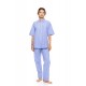 S1626 - Blue Cloud - PYJAMA BUTTONED LONG PANTS DUO STRIPE- (S1626) S1626 - Blue Cloud - PYJAMA BUTTONED LONG PANTS DUO STRIPE- (S1626)