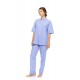 S1626 - Blue Cloud - PYJAMA BUTTONED LONG PANTS DUO STRIPE- (S1626) S1626 - Blue Cloud - PYJAMA BUTTONED LONG PANTS DUO STRIPE- (S1626)