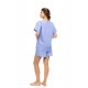 S1628 - Blue Cloud - PYJAMA SHORT PANTS DUO STRIPE- (S1628) S1628 - Blue Cloud - PYJAMA SHORT PANTS DUO STRIPE- (S1628)
