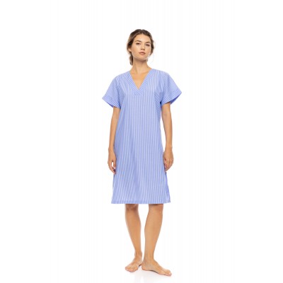 S1629 - Blue Cloud - NIGHTGOWN DUO STRIPE- (S1629)