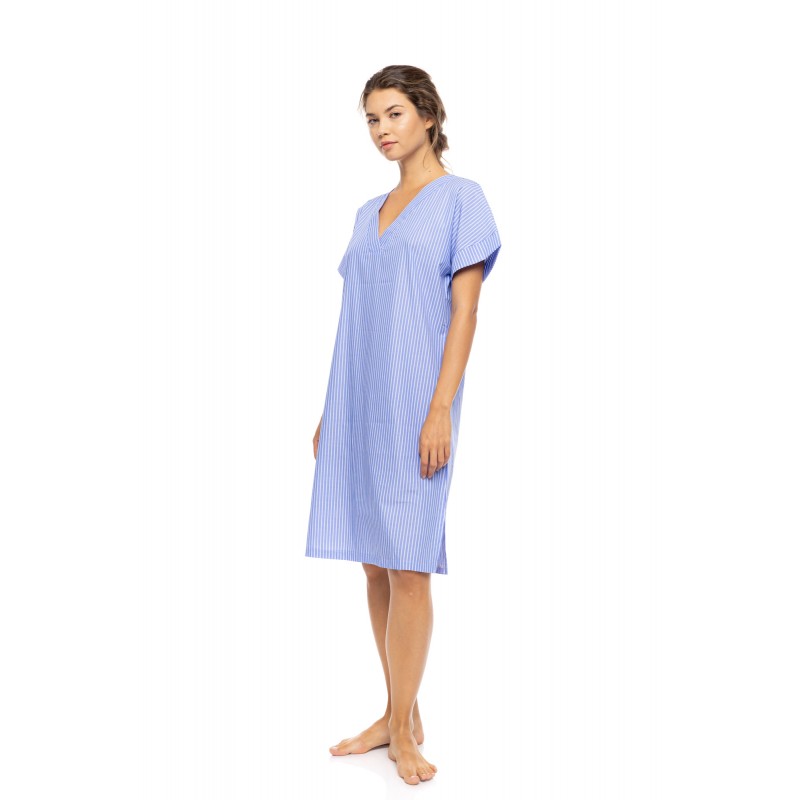 S1629 - Blue Cloud - NIGHTGOWN DUO STRIPE- (S1629) S1629 - Blue Cloud - NIGHTGOWN DUO STRIPE- (S1629)